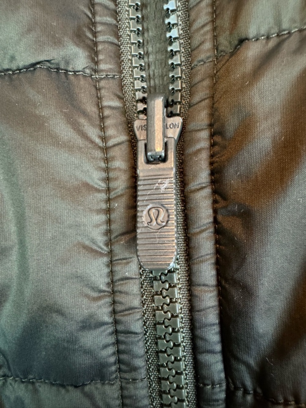lululemon | Olive Green Reversible Quilted Puffer Bomber Jacket, 4 - Picture 8 of 16